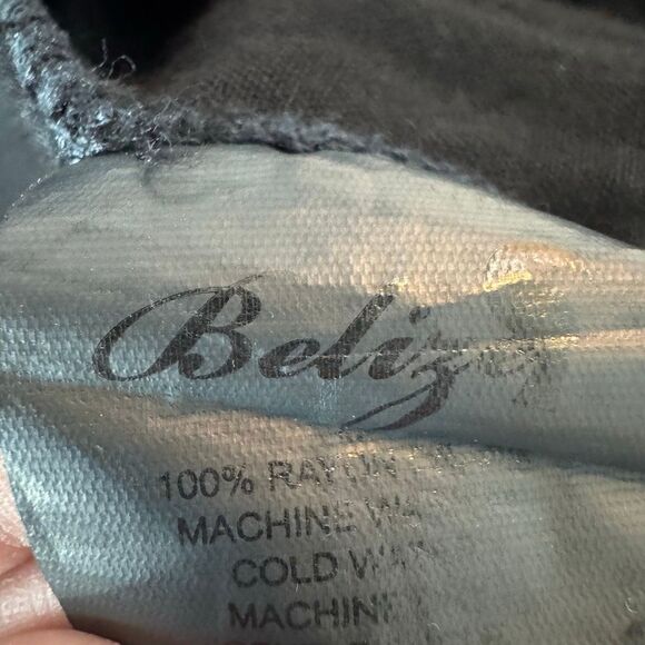 Belize Monochrome Dip Dye Rayon Off Shoulder Tunic Top XL - Picture 4 of 6